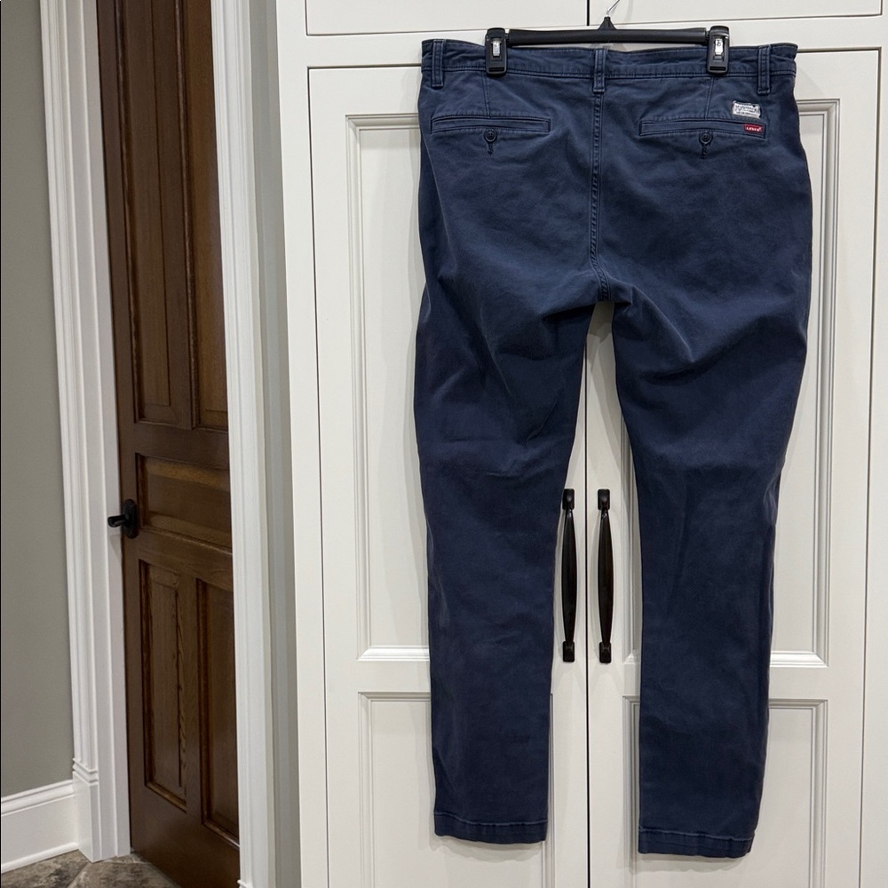 Levi's XX Chino Slim Taper Pants Men’s Size 36x34 Soft Navy Blue work casual